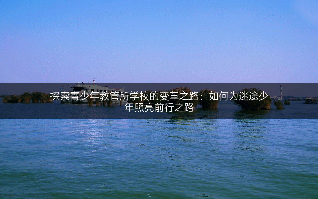 探索青少年教管所学校的变革之路：如何为迷途少年照亮前行之路
