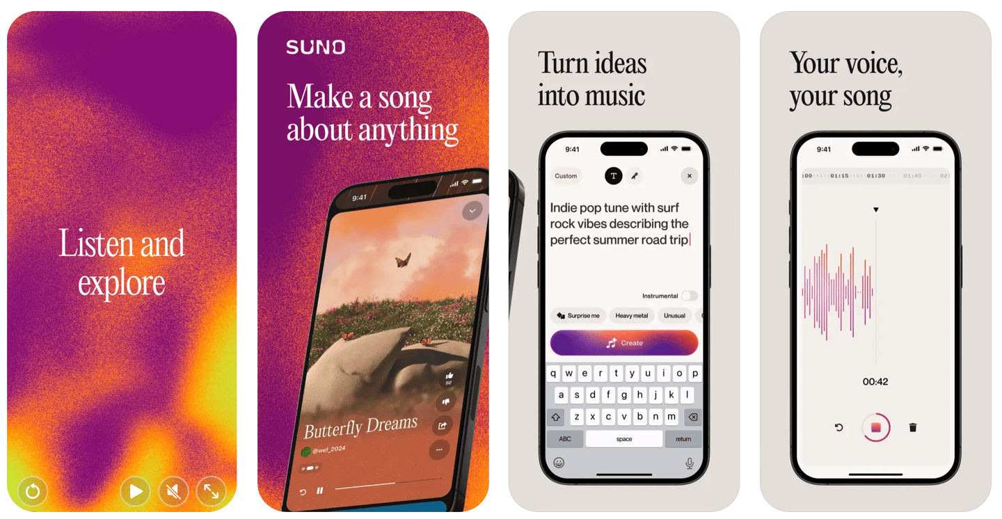 “乐坛 ChatGPT”Suno 发布苹果 iOS 版，每天免费生成 5 首歌曲