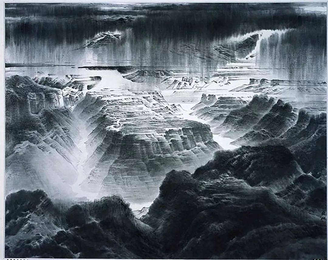 许钦松,原中国美术家协会副主席 国画山水画作品赏析