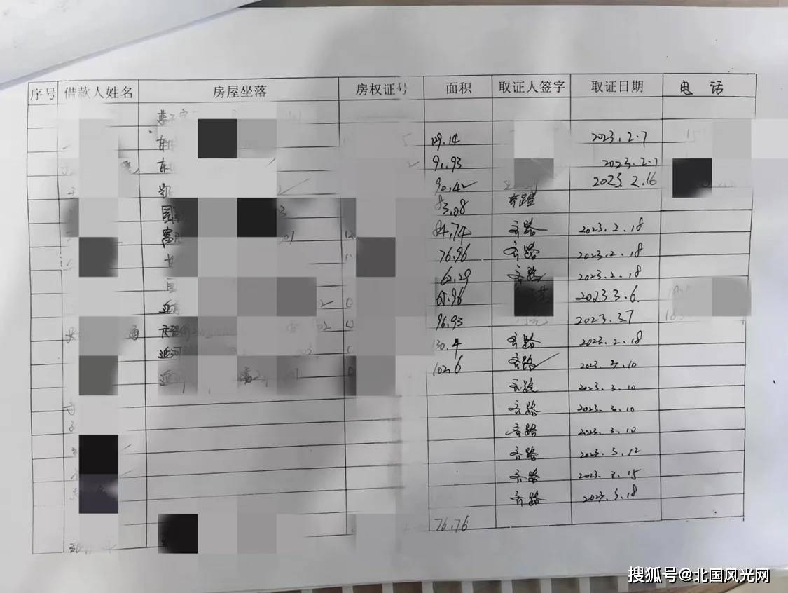 时间取走十几人房产证。有受害者找到背房贷的房子时，房子已经被出租。 房产证领取记录 图源/受访者提供