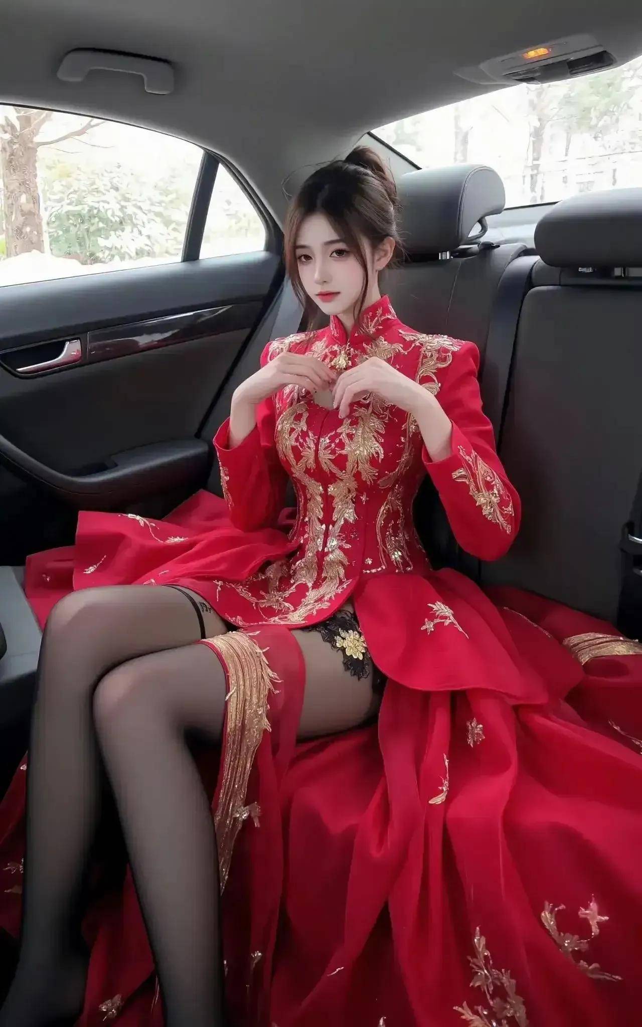 威客电竞官网婚纱与秀禾服：东西方婚嫁服饰的绝美交响(图11)