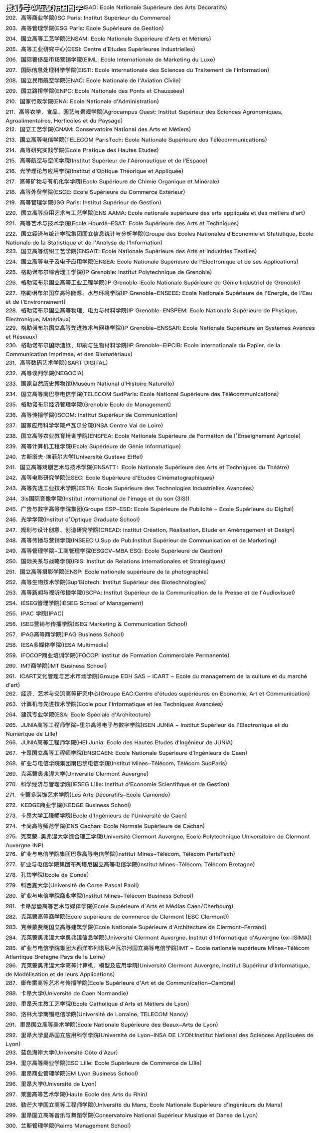 留法须知！中留服发布海外学位认证指南！附530所法国院校清单！