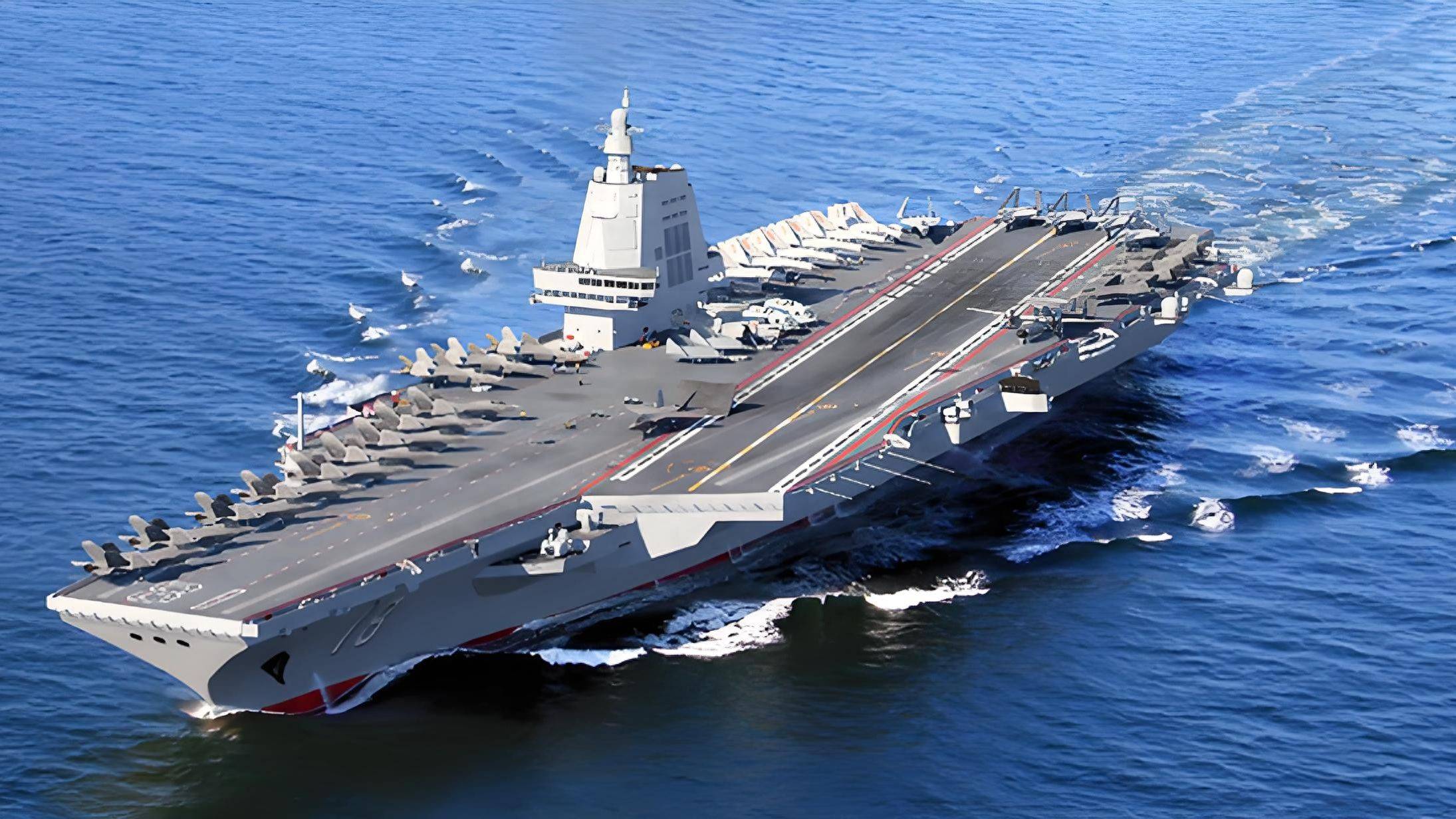 中国福建舰航母也马上就要服役，004核动力航母建造中