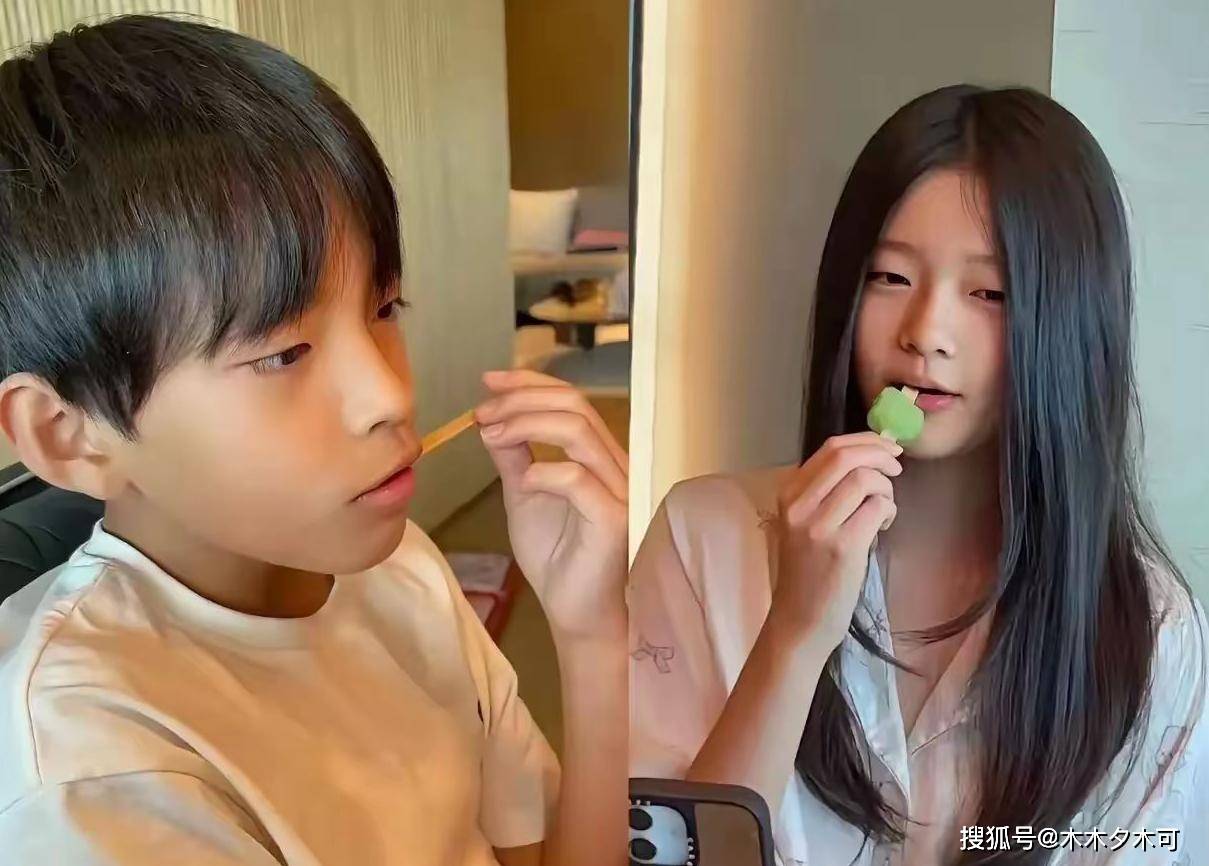 大S儿女颜值曝光，小玥儿脸圆眼睛小，弟弟简直就是汪小菲翻版