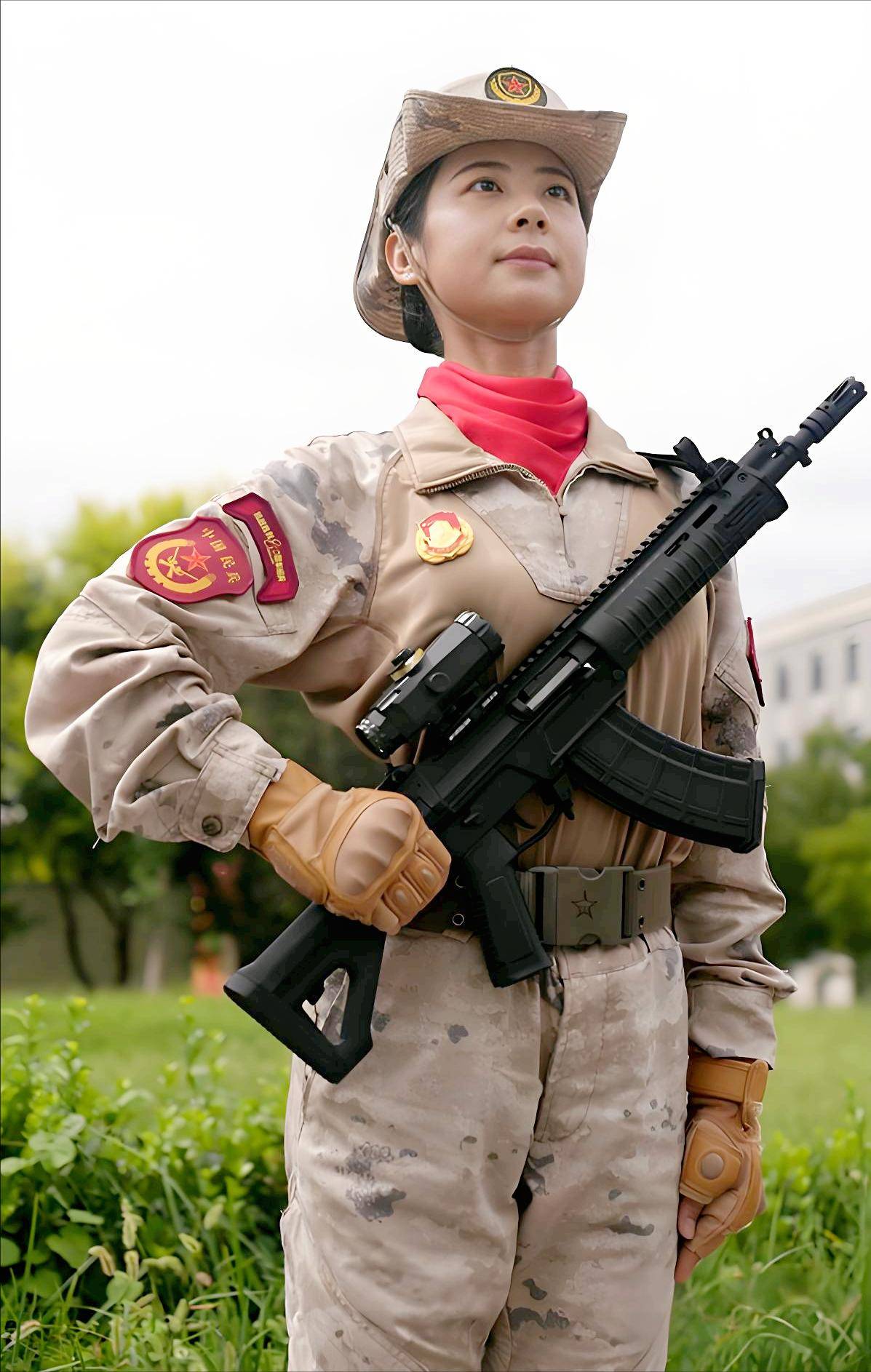 “93阅兵”女民兵王米佳：出身空姐婆婆和母亲替她负重前行 