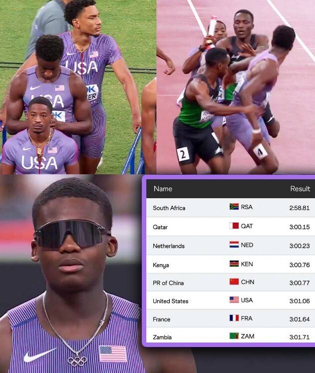 原创 进不了决赛我就申诉!世锦赛4×400米接力,美国队上诉被驳回