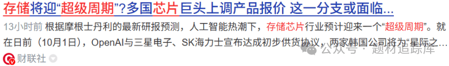 10月新王碾压寒武纪 持股长鑫存储、长江存储 供货华为、宇树！