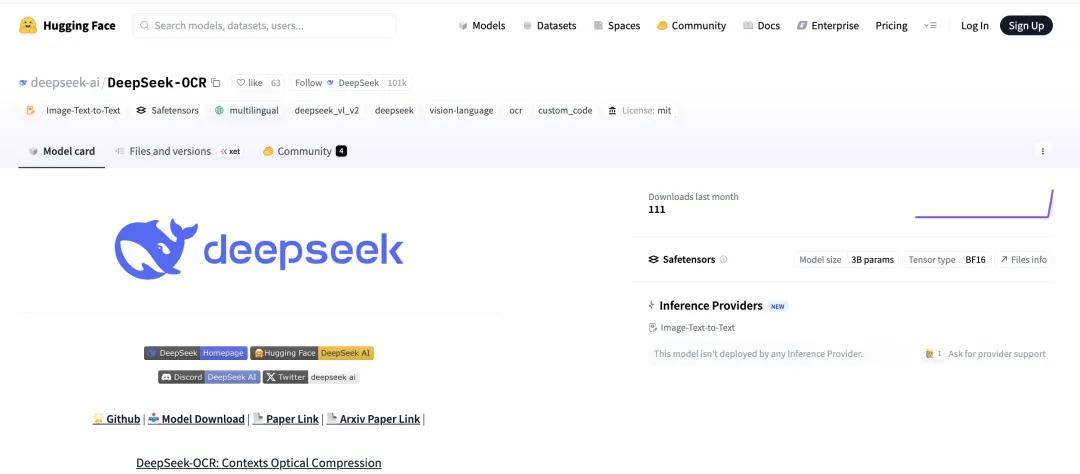 太强了!DeepSeek刚刚开源新模型,用视觉方式压缩一切
