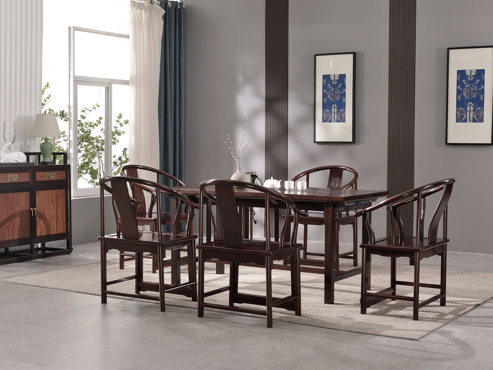 zoty中欧2025 年 12 月红木餐桌品牌实力推荐：明清