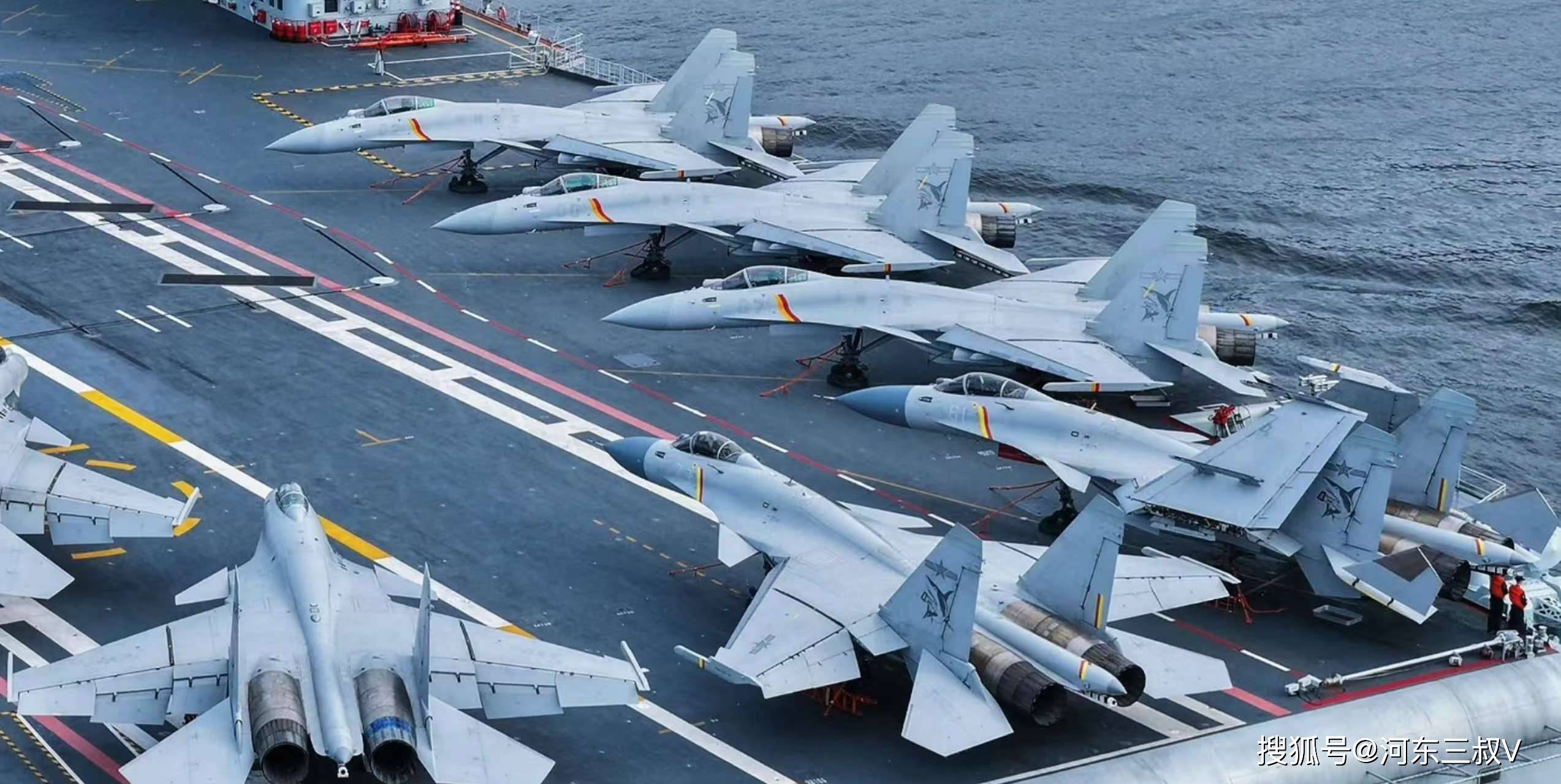 山东舰新画面，甲板涂层重新划线，歼35可能要上舰了