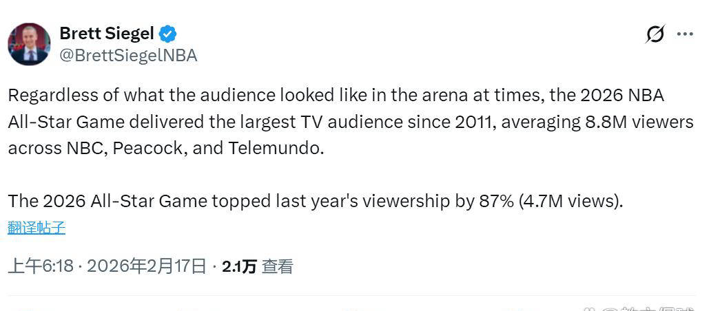 全明星收视飙升87%缔U23亚洲杯_U23亚洲杯直播_赛事直播LIVE造近15年来新高——文班亚马引领NBA复兴潮流