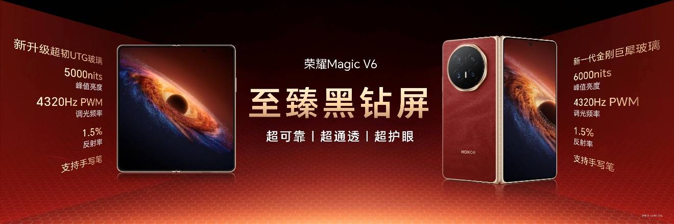 荣耀Magic V6发布，8999元起