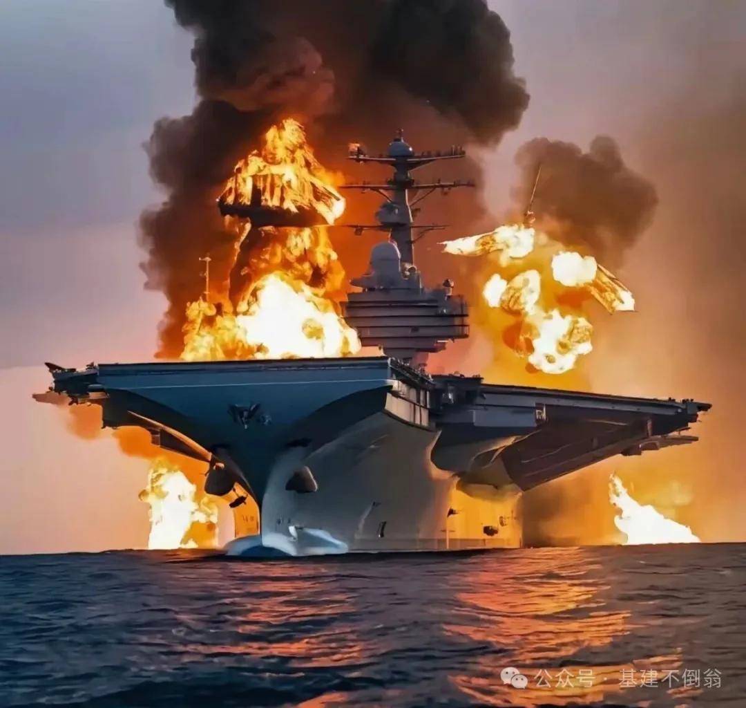 是自己点的？福特号航母大火烧了一天一夜，600个床铺被烧毁！