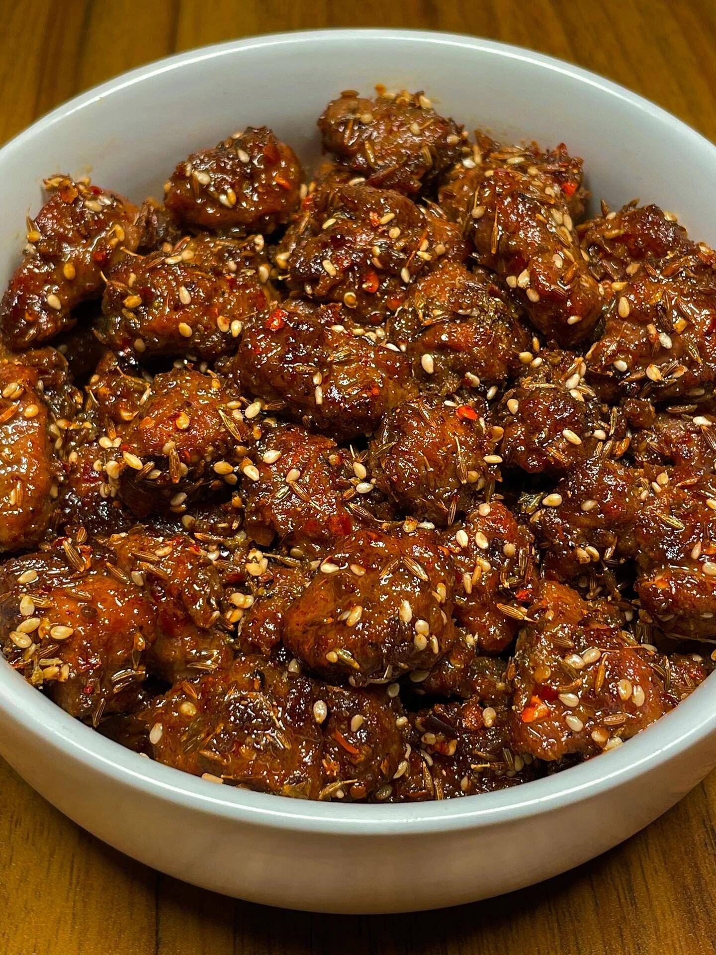 孜然羊肉粒