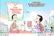 （图表·漫画）助力就业