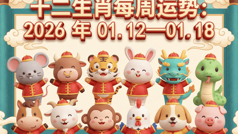 十二生肖一周运势解读 （2026年1月12日—年1月18日）