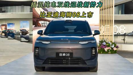 插混纯电双线迎战新势力，比亚迪海狮08上市
