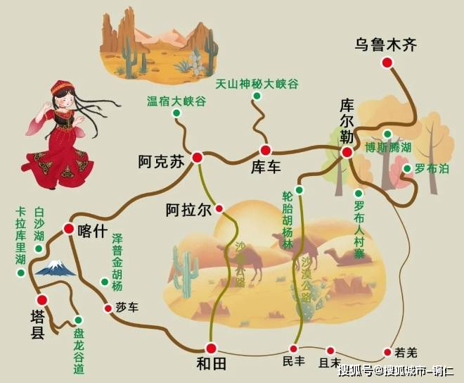 11月新疆最值得去的景点,路线+费用+景点+美食去新疆必看攻略纯干货！