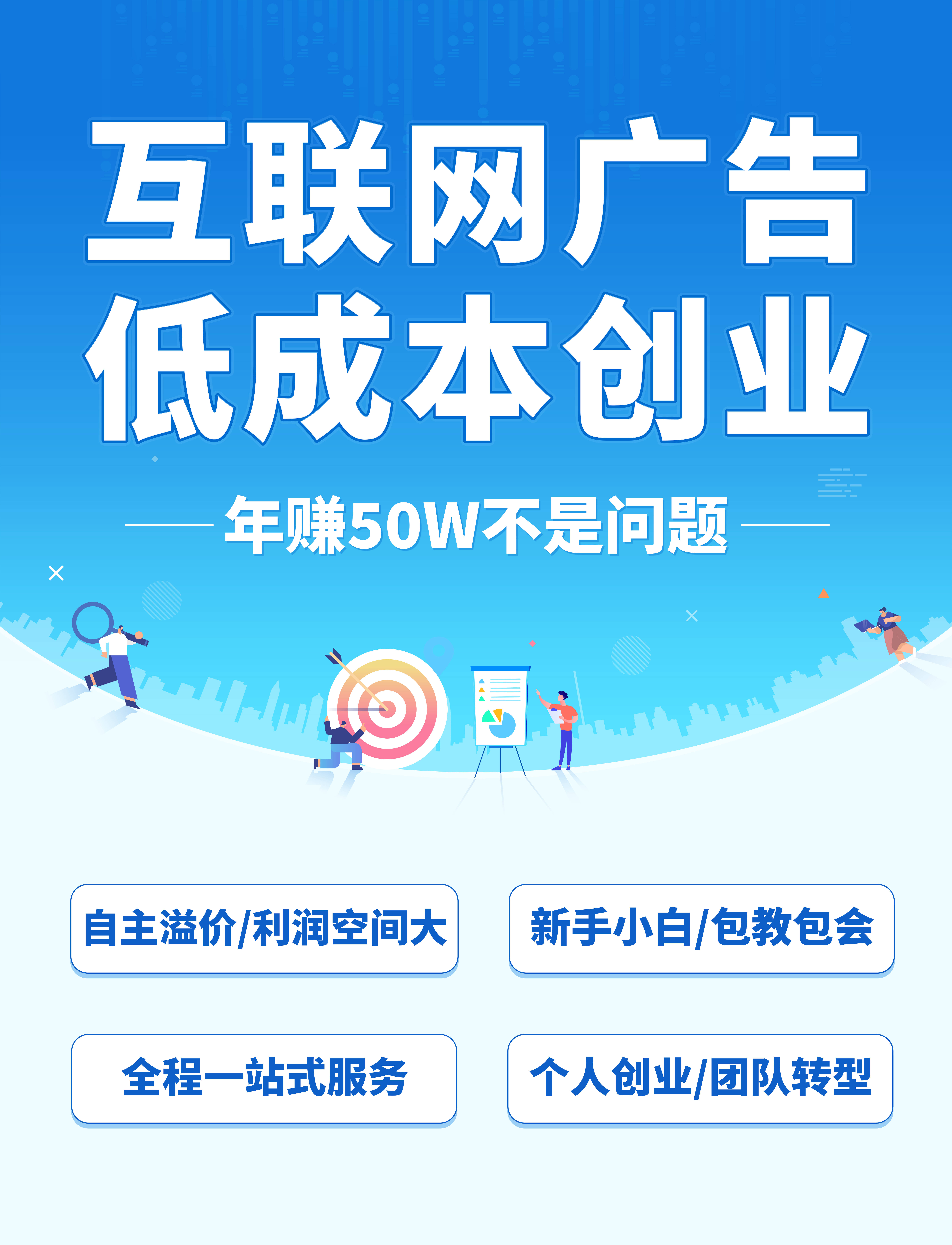 三四线城市互联网广告代理暴利揭秘，月入30万的创业项目