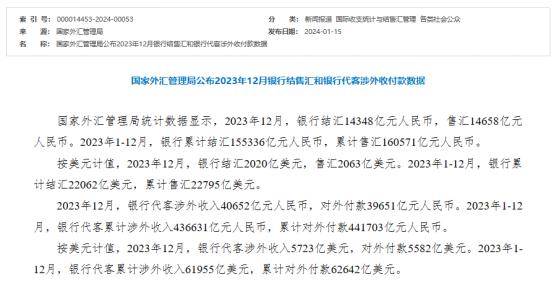 净流入超百亿美元!外汇局最新发声_跨境_我国_银行结售汇