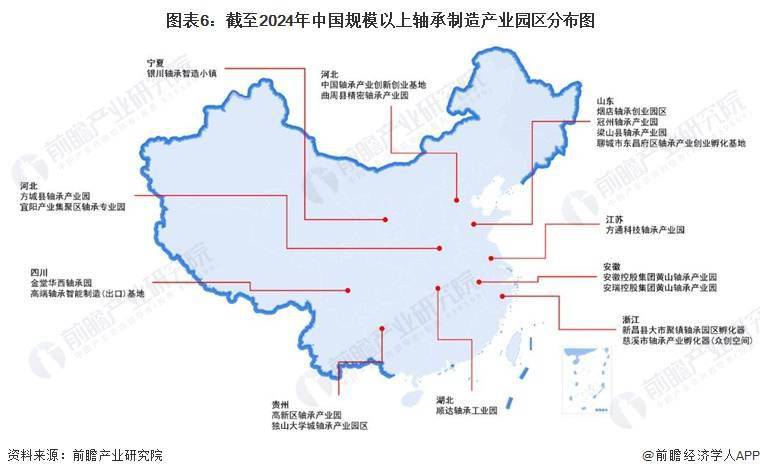 【干货】2024年中国轴承制造行业产业链现状及市场竞争格局分析 江苏和浙江省企业分布最集中(图6)