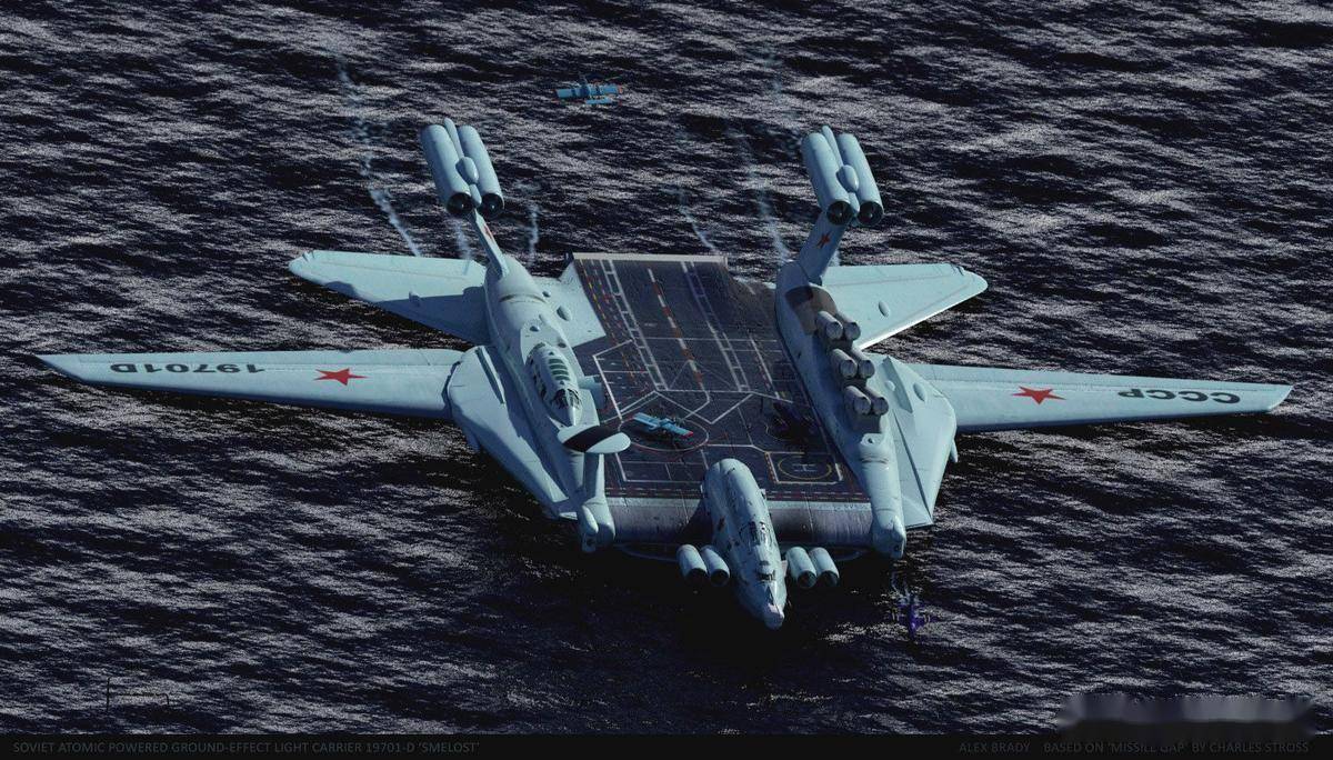 试图打造苏联级翼船航母：А-2000