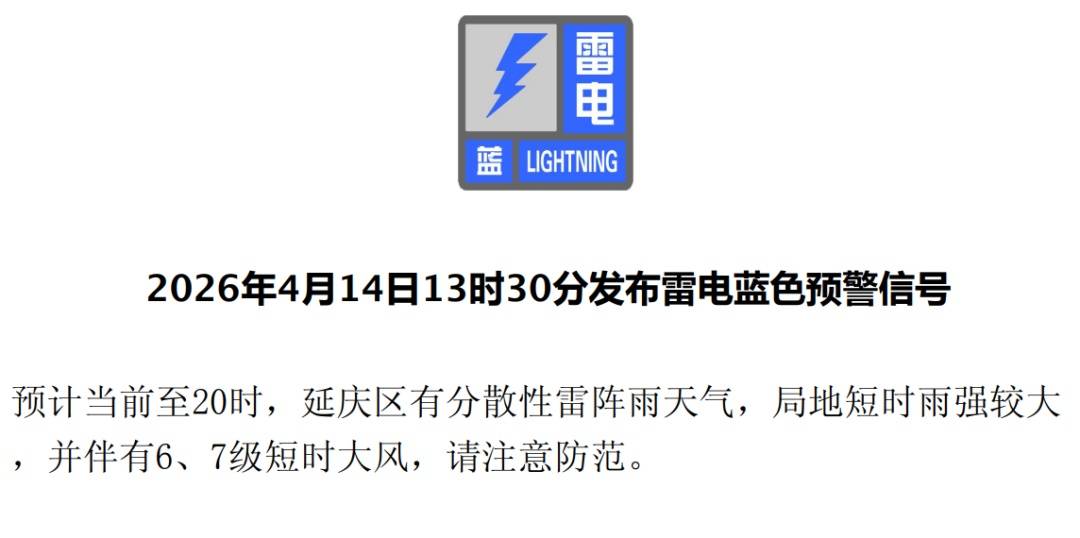 北京四区发布雷电蓝色预警！紧接着，还有分散降雨