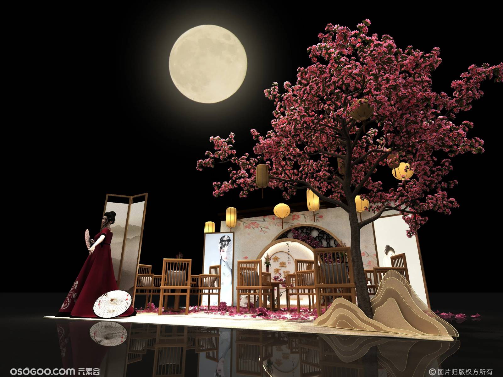 中秋系列中式场景打卡美陈图集