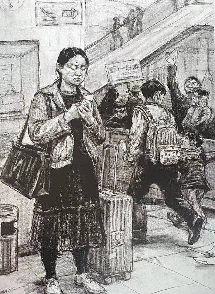 石家庄画室央美的速写高分卷676767