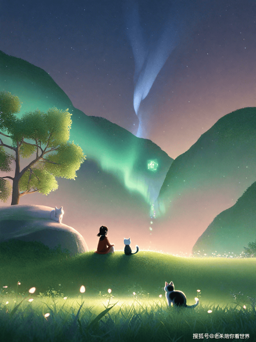 唯美插画|2024带你去看不一样的极光
