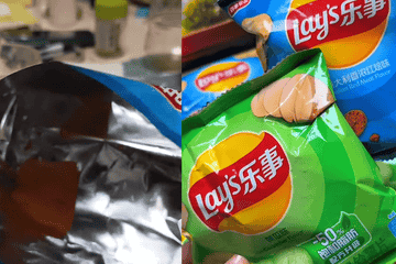 博主自称拆开乐事薯片只有1片 品牌方回应：正