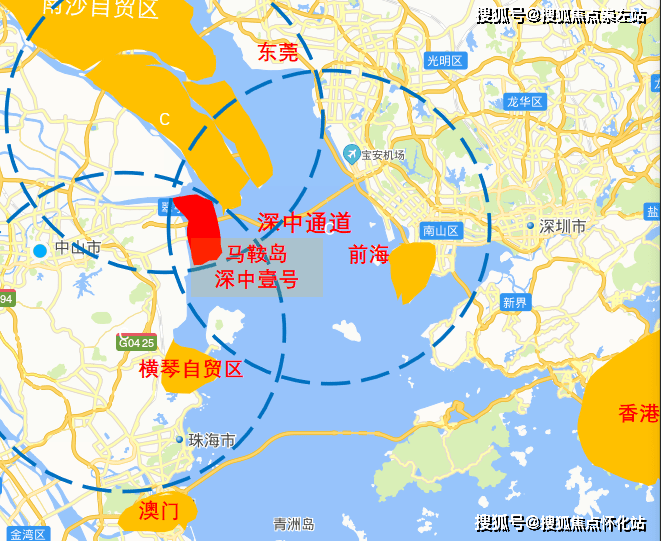 深中通道一步深圳 更近前海 世界級跨海通道工程雙向8車道特長海底沉