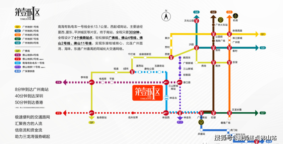 直接連通『番海大橋』『海怡大橋』周邊4地鐵環繞,佛山地鐵2號線,11