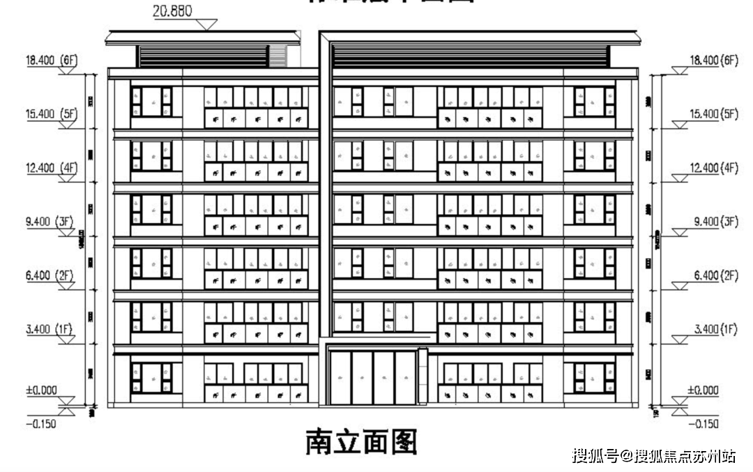 根据公示的立面图来看