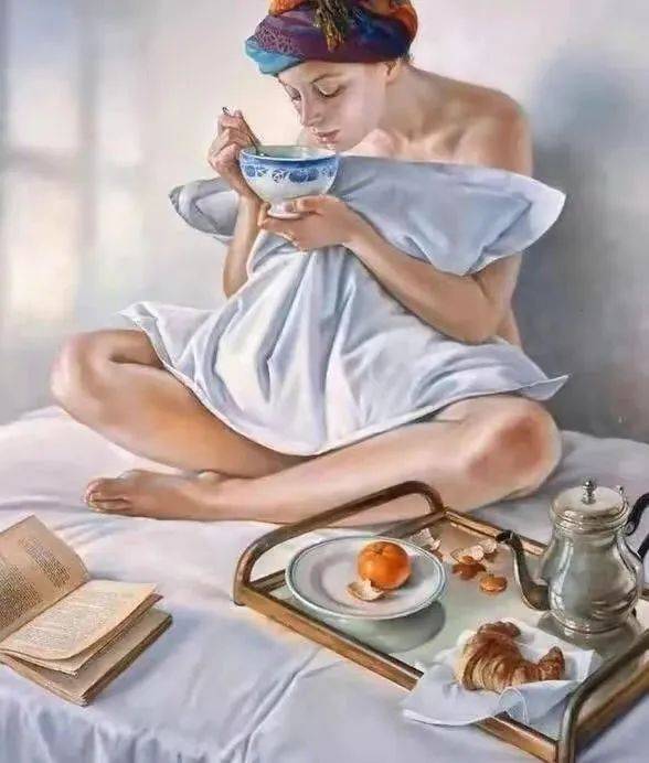 名画欣赏:《早餐》_生活_女性_世界