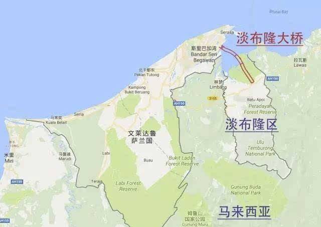 马来西亚拒不归还林梦地区,文莱东西两部分怎么交往?