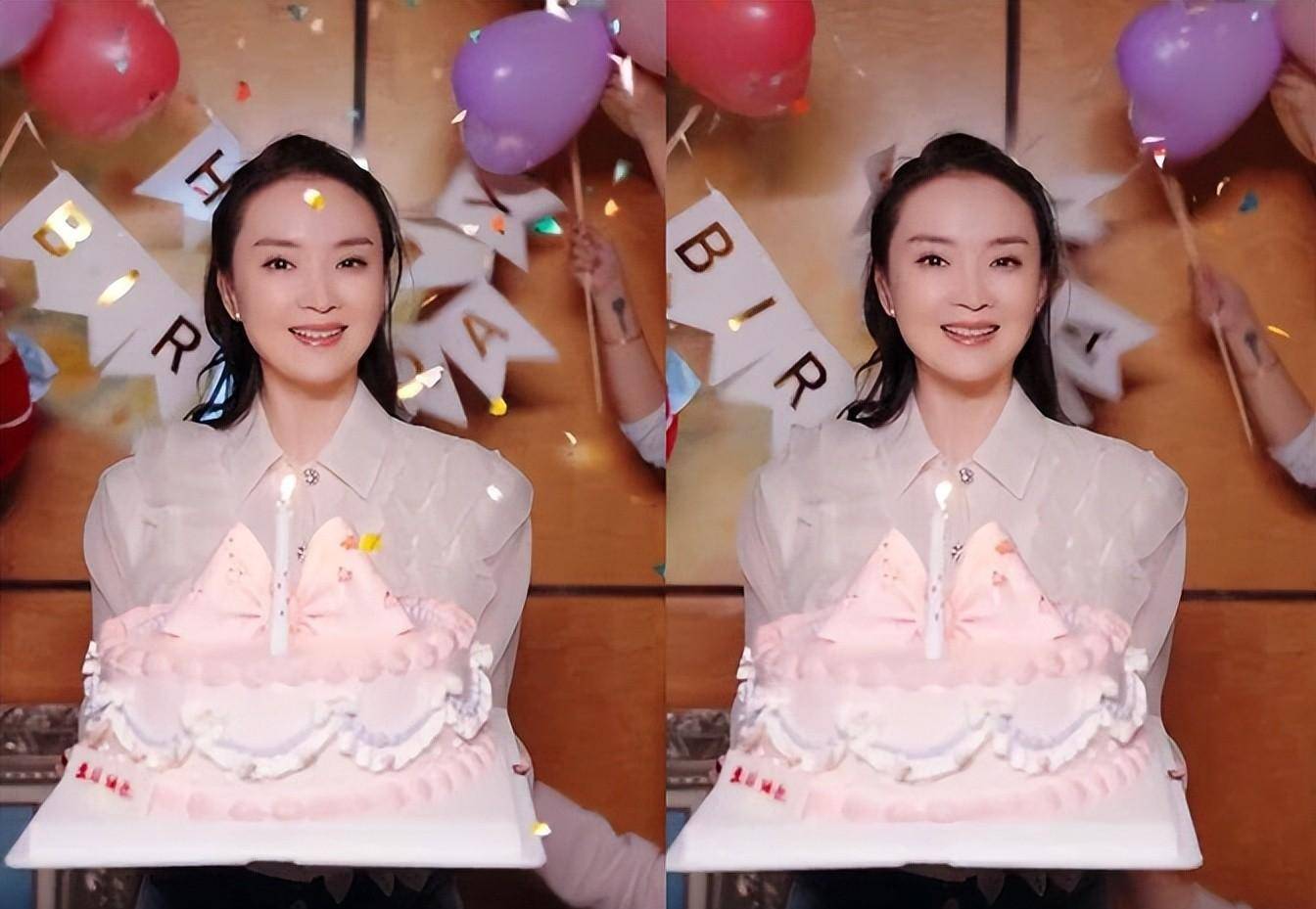 "豪宅过48岁生日,穿雪纺衫捧头大蛋糕,出道30年没变化_女性_衣服_王艳