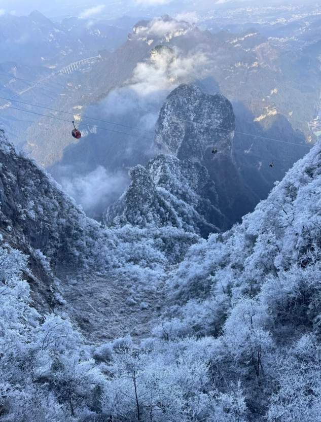 张家界冬天雪景图片图片