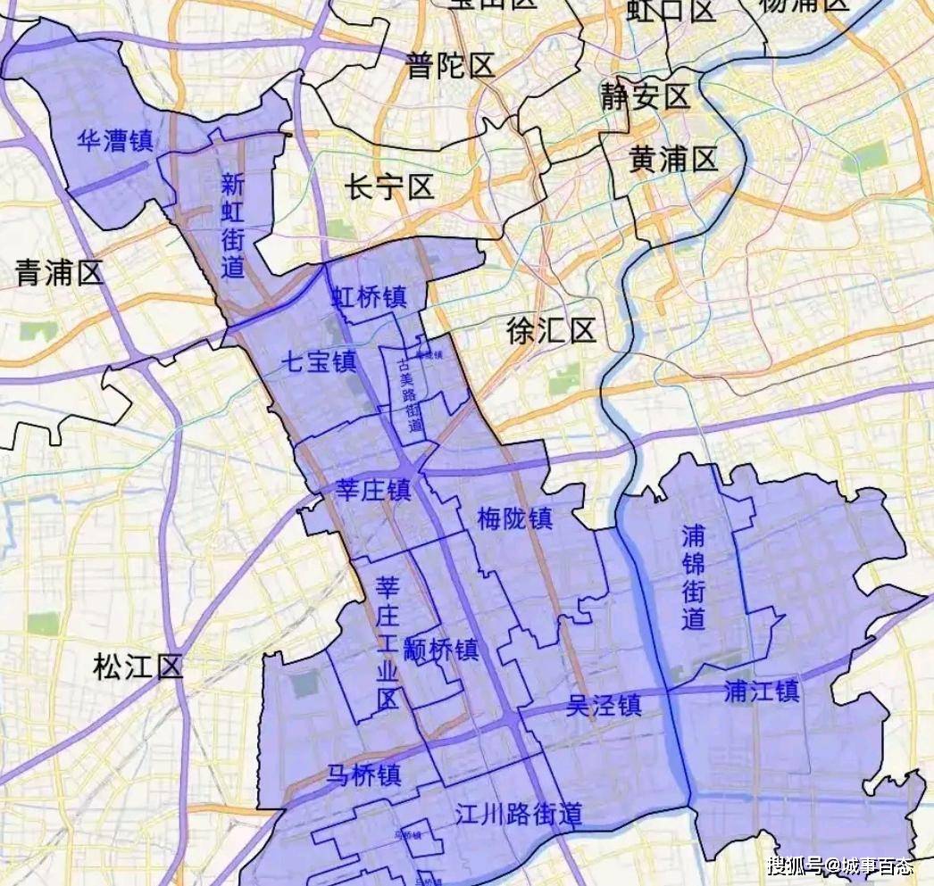 闵行区浦锦街道地图图片