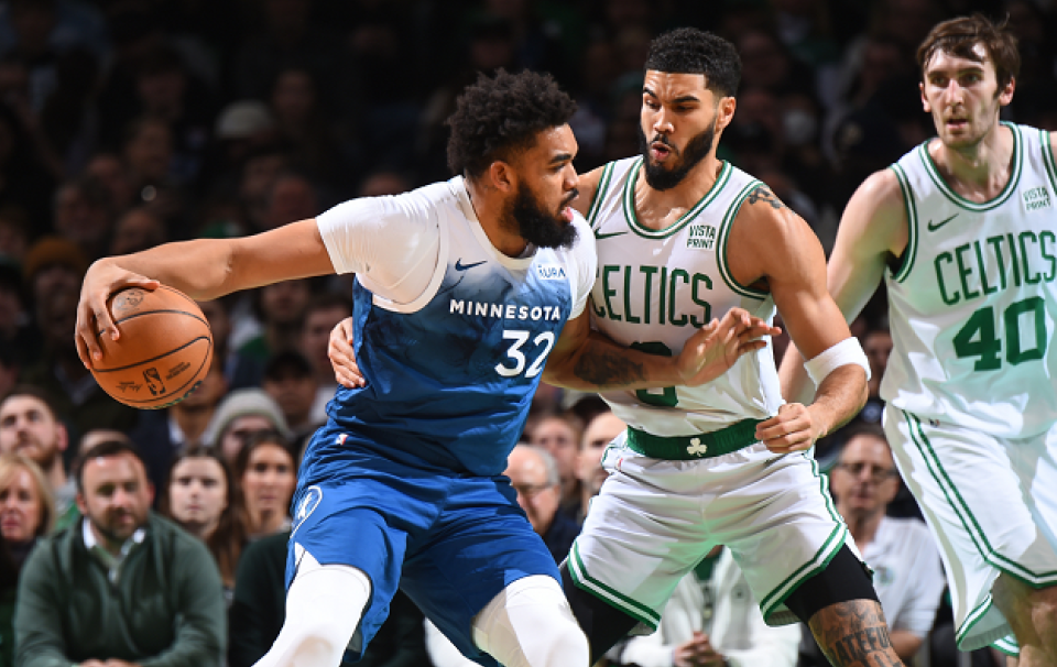 绿军加时逆转森林狼!塔图姆爆砍45分 布朗狂轰35 10_比赛_篮板_助攻