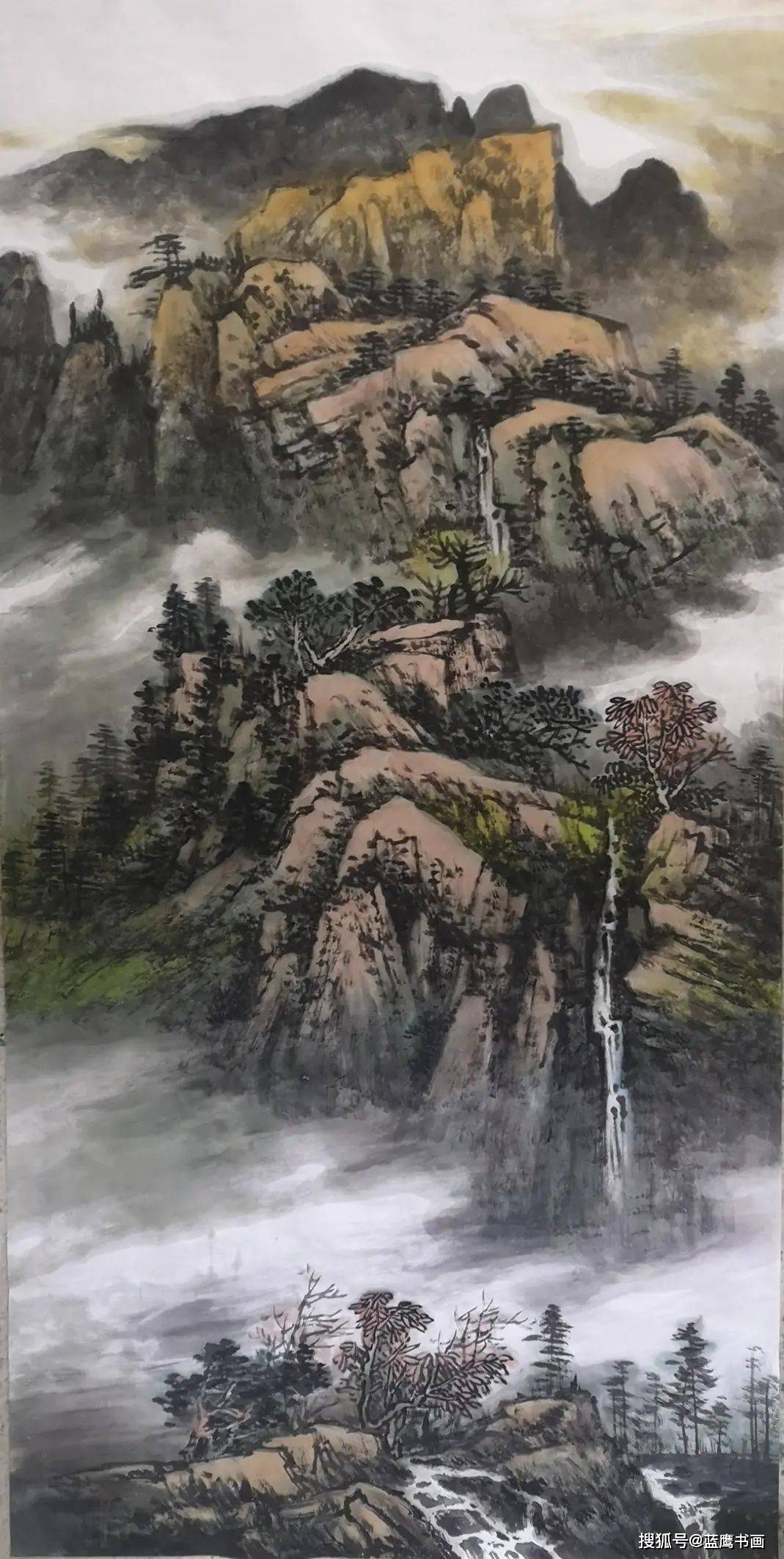 山水画名家杨文金老师作品赏析:笔墨苍浑,气象宏大