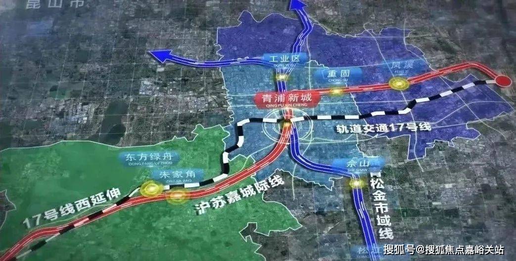 示意图甚至得益于崧泽高架,上海绕城高速,北青公路,外青松公路,沪青平
