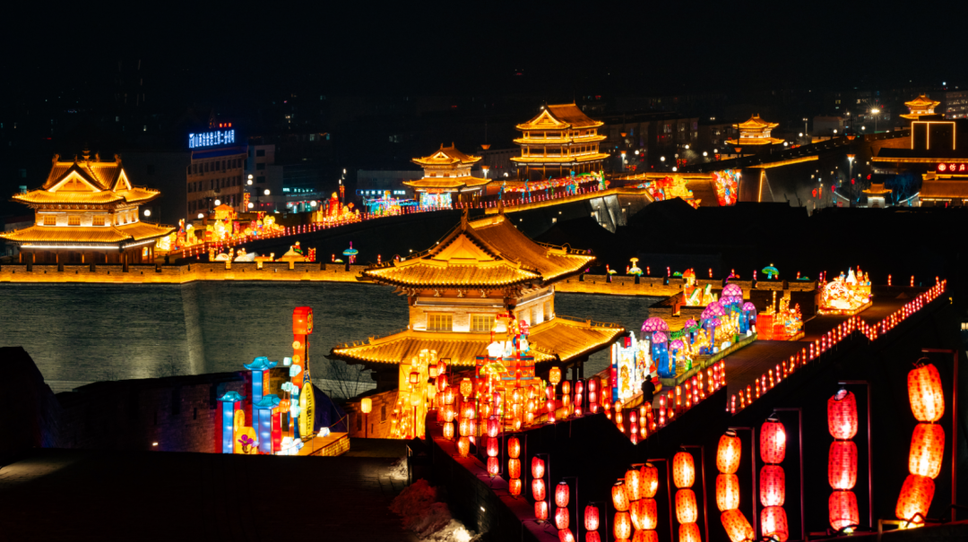 忻州古城"山海经"龙年主题灯会敬请期待!_灯展_军人_灯组