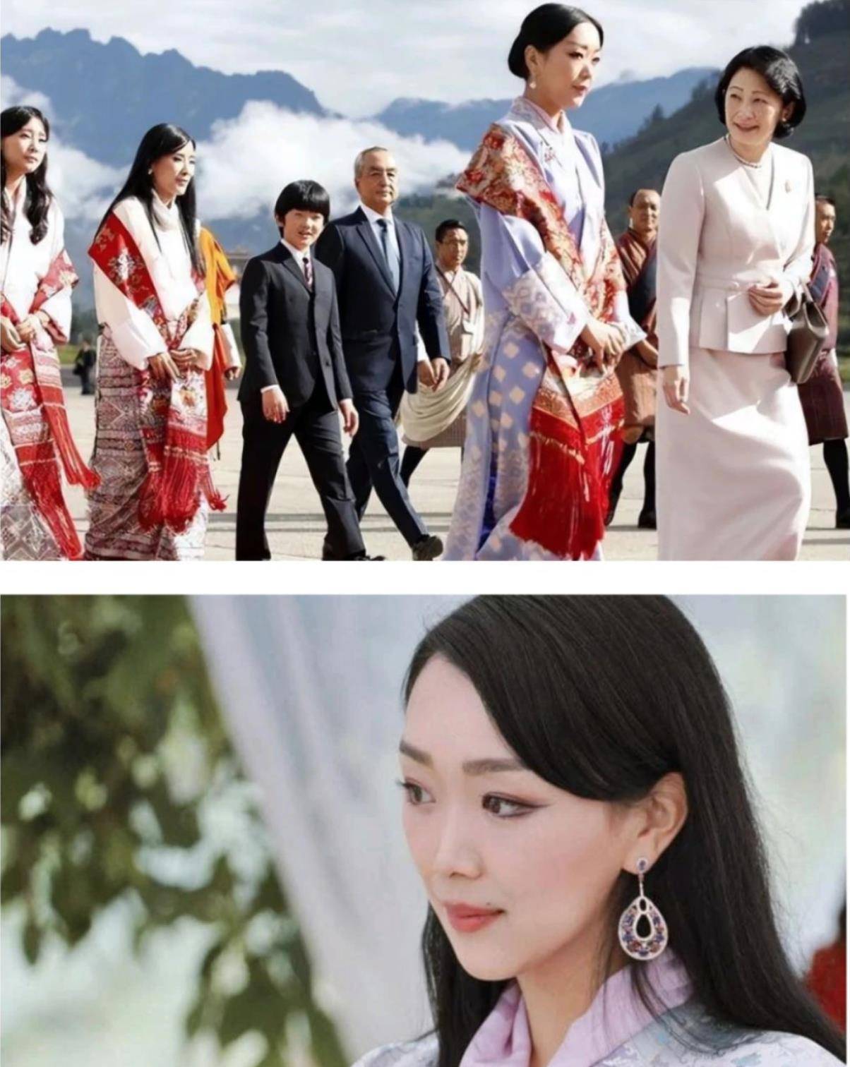 文莱王子婚礼,不丹国王上演深情望妻眼!