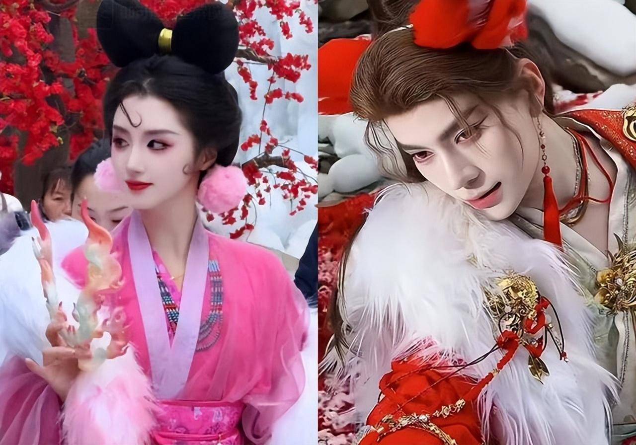 雲臺山的兩位妲己coser,憑藉著不錯的顏值,和遊客的親密互動,這段