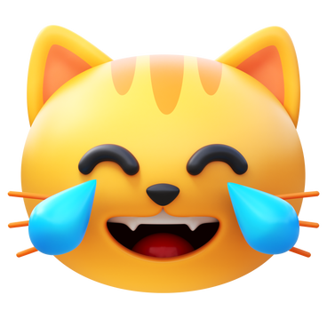 猫咪这个表情符号是一只黄色的小猫,它闭着眼睛,脸颊上吹出一个心形