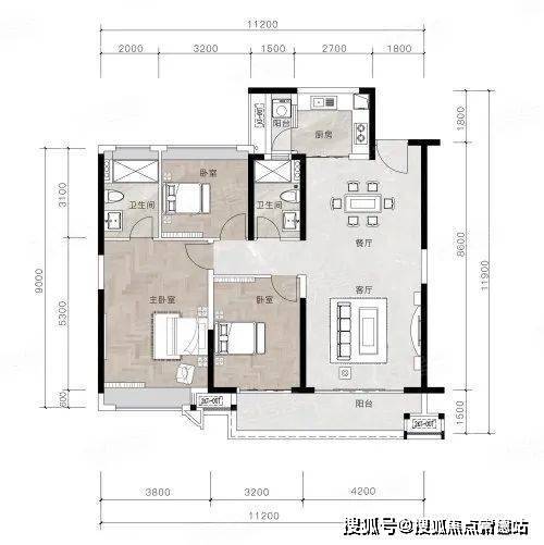 126㎡四房兩廳兩衛168㎡四房兩廳兩衛華僑城藍楹灣在售產品分為:疊拼