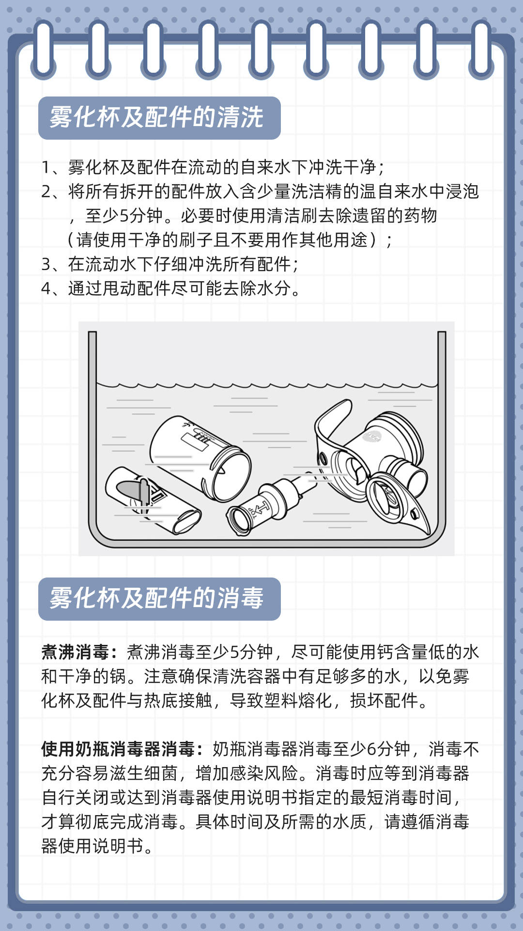 快来检查你家的雾化器清洁消毒做对了没有!