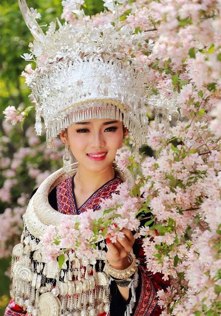 苗族美女为什么喜欢戴银饰,根原在清朝的开放_白银_木材_江南