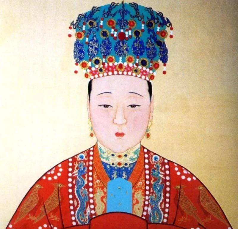 王皇后画像孝靖皇后原为慈宁宫宫女,万历九年(1581年),明神宗往慈宁宫